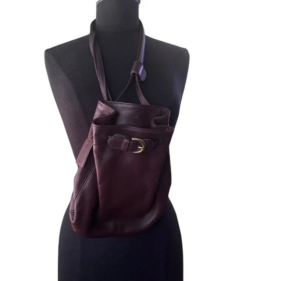 Coach Soho Cornelia Brown Leather Backpack Vintage USA Creed H7H-4162 Brown 1997 - Picture 1 of 10